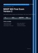 NEIEP 800 Final Exam Version 2 Actual 2026&sol;2027 &ndash; Complete Exam-Style Questions &vert; 100&percnt; Verified &ndash; Pass Guaranteed &ndash; A&plus; Graded