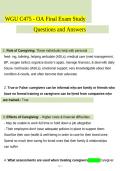 WGU C475 Care of Older Adults OA Final Exam Questions&comma; Answers and Rationales 2027