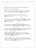 RESNA ATP EXAM questions and answers&NewLine;Graded A&plus; latest update&NewLine;review the referral to determine the focus of the assessment &lpar;e&period;g&period;&comma; identifying&NewLine;assessment and prioritize assessment needs&rpar; - assessment of need&NewLine;review the settings of anticipated use to ass