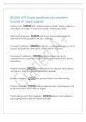 RESNA ATP Exam questions and answers&NewLine;Graded A&plus; latest update&NewLine;Numeric Code - AAC coding technique in which a number stands for a&NewLine;word&comma; phrase&comma; or sentence&period; Communicate quickly with fewer keystrokes&NewLine;Abbreviation Expansion - AAC device automatically expa