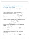 RESNA ATP Exam questions and answers&NewLine;Graded A&plus; latest update&NewLine;What is the level of upper extremity function at T2-T12&quest; - Full use of both&NewLine;upper extremities &lpar;B UEs&rpar;&NewLine;What is the expected lower extremity function at lower levels of T2-T12&quest; -&NewLine;Increasing l