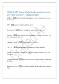 RESNA ATP Exam Study Guide questions and&NewLine;answers Graded A&plus; latest update&NewLine;RESNA - Rehabilitation Engineering and Assistive Technology Society of&NewLine;North America&NewLine;ATP - Assistive Technology Professional&NewLine;Sensorineural - Type of hearing loss that can result