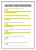 FINAL CUT PRO TEST &vert; VERIFIED QUESTIONS & WELL DETAILED CORRECT ANSWERS &vert; A&plus; GRADED &vert; LATEST 2026&sol;2027 EDITION