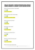 FINAL CUT PRO EXAM &vert; VERIFIED QUESTIONS & WELL DETAILED CORRECT ANSWERS &vert; A&plus; GRADED &vert; LATEST 2026&sol;2027 EDITION
