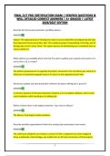 FINAL CUT PRO CERTIFICATION EXAM &vert; VERIFIED QUESTIONS & WELL DETAILED CORRECT ANSWERS &vert; A&plus; GRADED &vert; LATEST 2026&sol;2027 EDITION