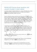 RESNA ATP Practice Exam questions and&NewLine;answers Graded A&plus; latest update&NewLine;A consumer returns to a shared workstation in a manual wheelchair after an injury&period;&NewLine;Which of the following will provide the most reasonable accommodation&quest; -&NewLine;Install an adjustable-hei