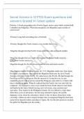 Social Science 6-12 FTCE Exam questions and&NewLine;answers Graded A&plus; latest update&NewLine;Ptolemy&comma; a Greek geographer who lived in Egypt&comma; made a map which mislead both&NewLine;Columbus and Magellan&period; What misconception cost Magellan many months of&NewLine;extra travel&quest;&NewLine;Ptolemy