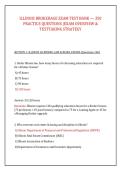 ILLINOIS BROKERAGE EXAM TEST BANK &mdash; 350 &NewLine;PRACTICE QUESTIONS &vert;EXAM OVERVIEW & &NewLine;TESTTAKING STRATEGY