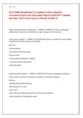 WGU D684 Introduction to Computer Science OA Final Exam Questions&comma; Answers and Rationales 2027