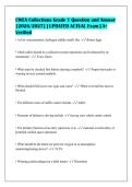 CWEA Collections Grade 1 Question and Answer&NewLine;&lbrack;2026&sol;2027&rsqb; &vert; UPDATED ACTUAL Exam &vert; A&plus;&NewLine;Verified