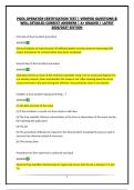 POOL OPERATOR CERTIFICATION TEST &vert; VERIFIED QUESTIONS & WELL DETAILED CORRECT ANSWERS &vert; A&plus; GRADED &vert; LATEST 2026&sol;2027 EDITION