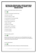 CERTIFIED POOL OPERATOR EXAM &vert; VERIFIED QUESTIONS & WELL DETAILED CORRECT ANSWERS &vert; A&plus; GRADED &vert; LATEST 2026&sol;2027 EDITION