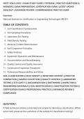 NICET SOILS LEVEL 1 EXAM STUDY GUIDE &vert; TESTBANK &vert; PRACTICE QUESTIONS &&NewLine;ANSWERS &vert; EXAM PREPARATION &vert; CERTIFICATION EXAM &vert; LATEST UPDATE&NewLine;2026&sol;2027 &vert; ADVANCED REVIEW &vert; COMPREHENSIVE PRACTICE EXAM