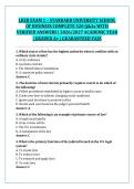 LREB EXAM 1 &ndash; STANDARD UNIVERSITY SCHOOL &NewLine;OF BUSINESS COMPLETE 320 Q&As WITH &NewLine;VERIFIED ANSWERS &vert; 2026&sol;2027 ACADEMIC YEAR &NewLine;&vert; GRADED A&plus; &vert; GUARANTEED PASS 