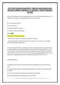 CETP CERTIFICATION EXAM PREP&vert; VERIFIED QUESTIONS & WELL DETAILED CORRECT ANSWERS &vert; A&plus; GRADED &vert; LATEST 2026&sol;2027 EDITION