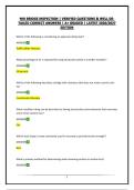 NHI BRIDGE INSPECTION &vert; VERIFIED QUESTIONS & WELL DETAILED CORRECT ANSWERS &vert; A&plus; GRADED &vert; LATEST 2026&sol;2027 EDITION