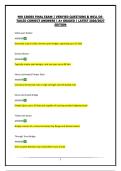 NHI 130055 FINAL EXAM &vert; VERIFIED QUESTIONS & WELL DE-TAILED CORRECT ANSWERS &vert; A&plus; GRADED &vert; LATEST 2026&sol;2027 EDITION