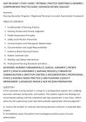 NUR 100 EXAM 2 STUDY GUIDE &vert; TESTBANK &vert; PRACTICE QUESTIONS & ANSWERS &vert;&NewLine;COMPREHENSIVE PRACTICE EXAM &vert; ADVANCED REVIEW 2026&sol;2027