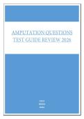 AMPUTATION QUESTIONS TEST GUIDE REVIEW 2026 