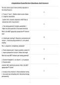 Amputation Exam Review Questions And Answers