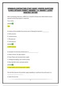 SPRINKLER CONTRACTORS STUDY GUIDE&vert; VERIFIED QUESTIONS & WELL DETAILED CORRECT ANSWERS &vert; A&plus; GRADED &vert; LATEST 2026&sol;2027 EDITION
