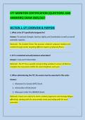 CFT MONITOR CERTIFICATION &lpar;QUESTIONS AND &NewLine;ANSWERS&rpar; EXAM 2025&sol;26&excl;&excl; 