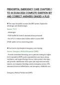 PREHOSPITAL EMERGENCY CARE CHAPTERS 1&NewLine;TO 44 EXAM 2026 COMPLETE QUESTION SET&NewLine;AND CORRECT ANSWERS GRADED A PLUS&NewLine;