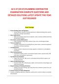 AZ C-37 &lpar;CR-37&rpar; PLUMBING CONTRACTOR &NewLine;EXAMINATION COMPLETE QUESTIONS AND &NewLine;DETAILED SOLUTIONS LATEST UPDATE THIS YEAR &NewLine;JUST RELEASED