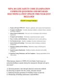 NFPA 101 LIFE SAFETY CODE EXAMINATION &NewLine;COMPLETE QUESTIONS AND DETAILED &NewLine;SOLUTIONS LATEST UPDATE THIS YEAR JUST &NewLine;RELEASED