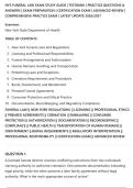 NYS FUNERAL LAW EXAM STUDY GUIDE &vert; TESTBANK &vert; PRACTICE QUESTIONS &&NewLine;ANSWERS &vert; EXAM PREPARATION &vert; CERTIFICATION EXAM &vert; ADVANCED REVIEW &vert;&NewLine;COMPREHENSIVE PRACTICE EXAM &vert; LATEST UPDATE 2026&sol;2027