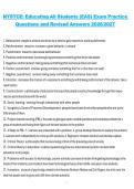 NYSTCE&colon; Educating All Students &lpar;EAS&rpar; Exam Practice Questions and Revised Answers 2026&sol;2027