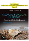 Test Bank For Medical-Surgical Nursing&colon; Focus on Clinical Judgment 3rd Edition&period; By Linda Honan&period; All Chapters-1-55 Covered&vert;&vert; 100&percnt; Fully Verified Answers&vert;&vert; Latest Edition 2025