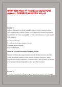 NRNP 6665 Midterm Exam Practice Latest- 2023&sol;2024&comma; 100 Q & A&rpar;