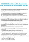 NYSTCE Childhood Literacy &lpar;221&rpar; &ndash; Comprehensive Exam Test Questions and Verified Answers 2026&sol;2027