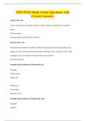 APM PMQ Study Guide Questions with&NewLine;Correct Answers