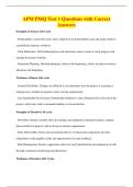 APM PMQ Test 1 Questions with Correct&NewLine;Answers