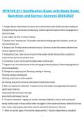 NYSTCE 211 Certification Exam &ndash; Study Guide Questions and Correct Answers 2026&sol;2027&NewLine;