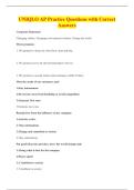 UNIQLO AP Practice Questions with Correct&NewLine;Answers