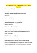 APM PMQ Exam 1 Questions with Correct&NewLine;Answers