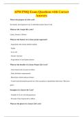 APM PMQ Exam Questions with Correct&NewLine;Answers