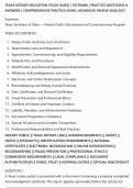 TEXAS NOTARY EDUCATION STUDY GUIDE &vert; TESTBANK &vert; PRACTICE QUESTIONS &&NewLine;ANSWERS &vert; COMPREHENSIVE PRACTICE EXAM &vert; ADVANCED REVIEW 2026&sol;2027