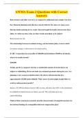 AWMA Exam 2 Questions with Correct&NewLine;Answers