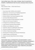 TEXAS NOTARY PUBLIC test exam STUDY GUIDE &vert; TESTBANK &vert; PRACTICE QUESTIONS &&NewLine;ANSWERS &vert; COMPREHENSIVE PRACTICE EXAM &vert; ADVANCED REVIEW 2026&sol;2027