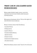 PRIMARY CARE NP I 2026 EXAMPREP MASTER&NewLine;REVISION RESOURCE&NewLine;