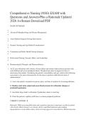 Comprehensive Nursing &lpar;NSG&rpar; EXAM with &NewLine;Questions and Answers&sol;Plus a Rationale Updated &NewLine;2026 A&plus;&sol;Instant Download PDF &NewLine;