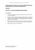 Solutions for Canadian Income Taxation 2022&sol;2023 25th Edition by William Buckwold &vert;ISBN-13 &rlm; &colon; &lrm; 978-1260881202 &vert; All Chapters 