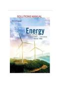 Solution Manual For Energy Its Uses and the Environment&comma; 6th Edition by Roger A&period; Hinrichs&comma; Merlin H&period; Kleinbach&comma; Rachel Wade Chapter 1-21