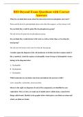 BIO Beyond Exam Questions with Correct&NewLine;Answers