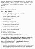 WGU D561 INFORMATION SYSTEMS FOR ACCOUNTING AND CONTROL STUDY&NewLine;GUIDE &vert; TESTBANK &vert; PRACTICE QUESTIONS & ANSWERS &vert; EXAM PREPARATION &vert;&NewLine;ADVANCED REVIEW &vert; COMPREHENSIVE PRACTICE EXAM &vert; LATEST UPDATE&NewLine;2026&sol;2027