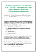 NUR 280 Comprehensive Review Comp 1 &NewLine;Exam &vert; 2026&sol;2027 Edition Official Academic &NewLine;Board of Nursing &vert; Verified Q&A &vert; &NewLine;Undergraduate Nursing Students